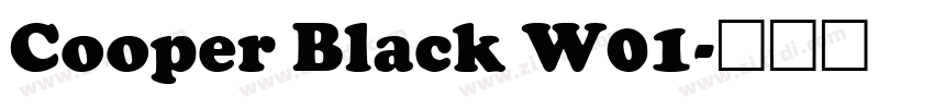 Cooper Black W01字体转换